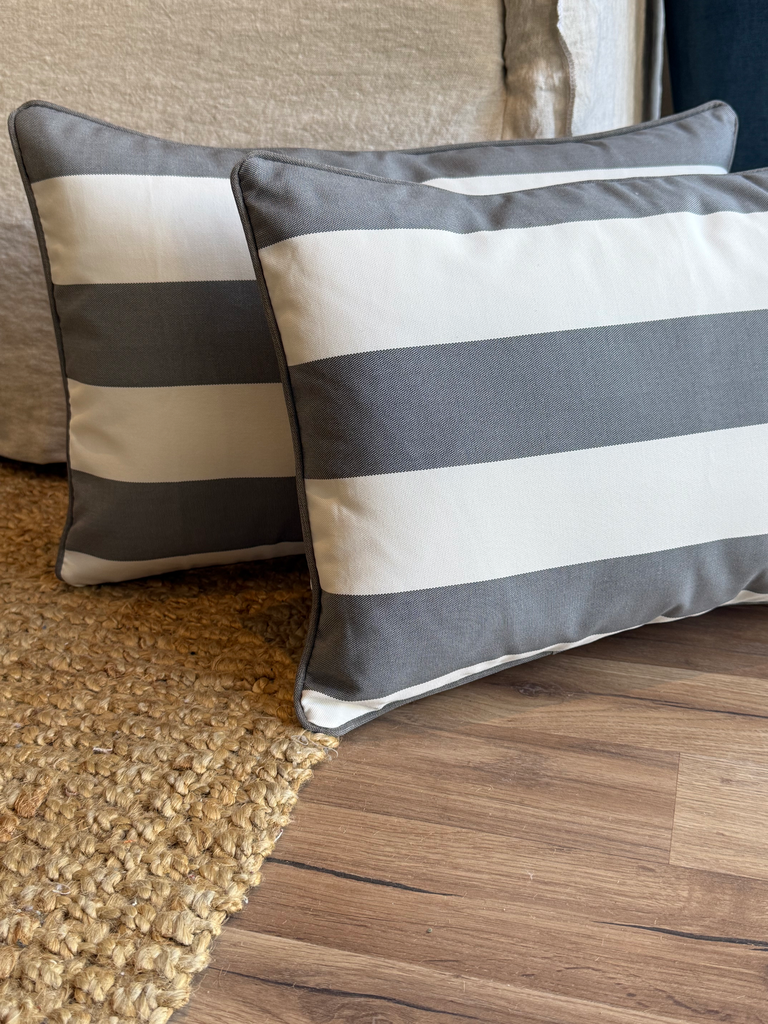Almohadón Stripe Gris