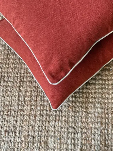 Almohadón Lino con vivo beige