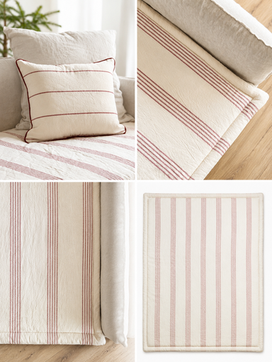 Pillow Stripe Red